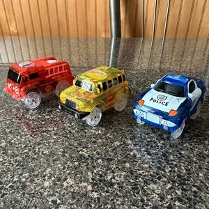 Magic Tracks LED Light Up Cars for Magic Tracks Set